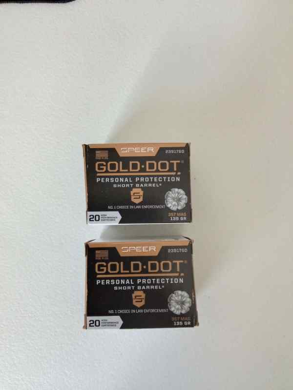 Speer Gold Dot Short Barrel 357 Magnum Ammo