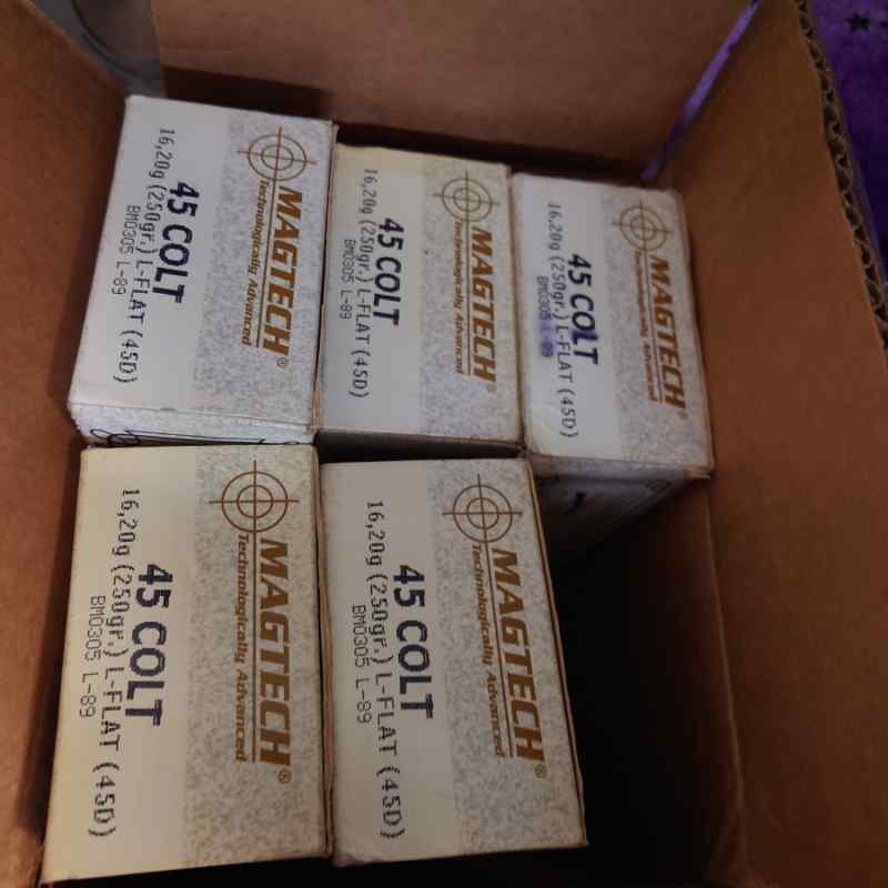 Colt 45 Long Col LC Cowboy Ammo 250rnds Magtech